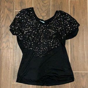 Maurices black sparkle t-shirt